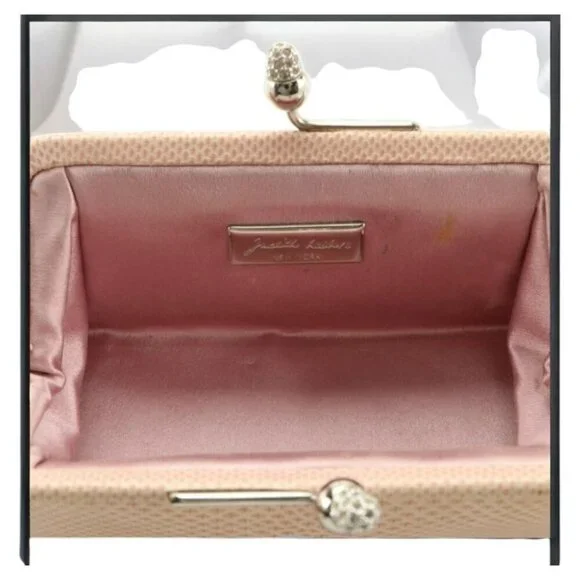 Judith Leiber Swarovski Crystal and Karung Skin Evening Bag with Access/Vintage - Picture 5 of 9